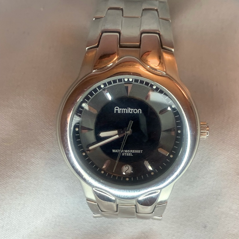 ARMITRON Men’s Watch Water/Resistant 165' 
Black Dial